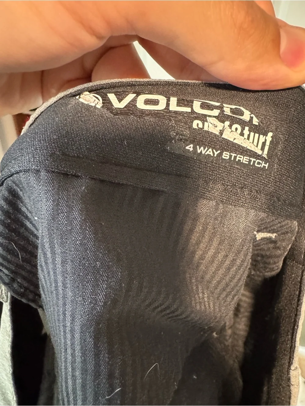 Volcom Men's Grey Flat Front Casual Shorts